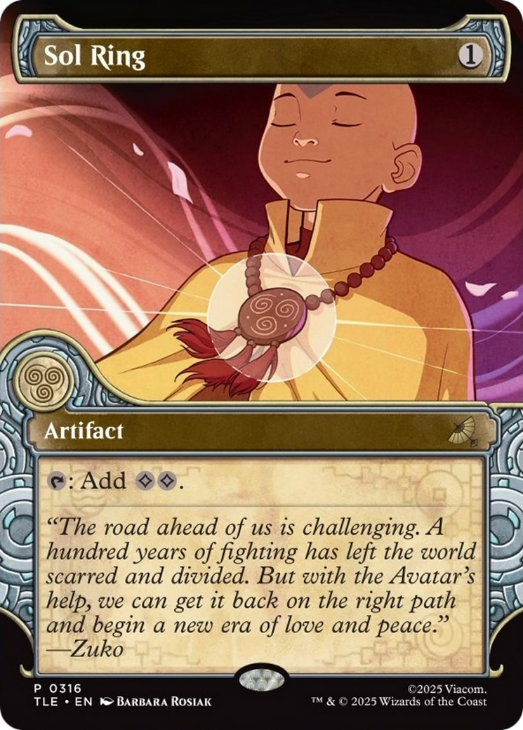 Sol Ring (Showcase) [Avatar: The Last Airbender: Eternal-Legal] - Magic: The Gathering - Card Brawlers | Quebec | Canada |