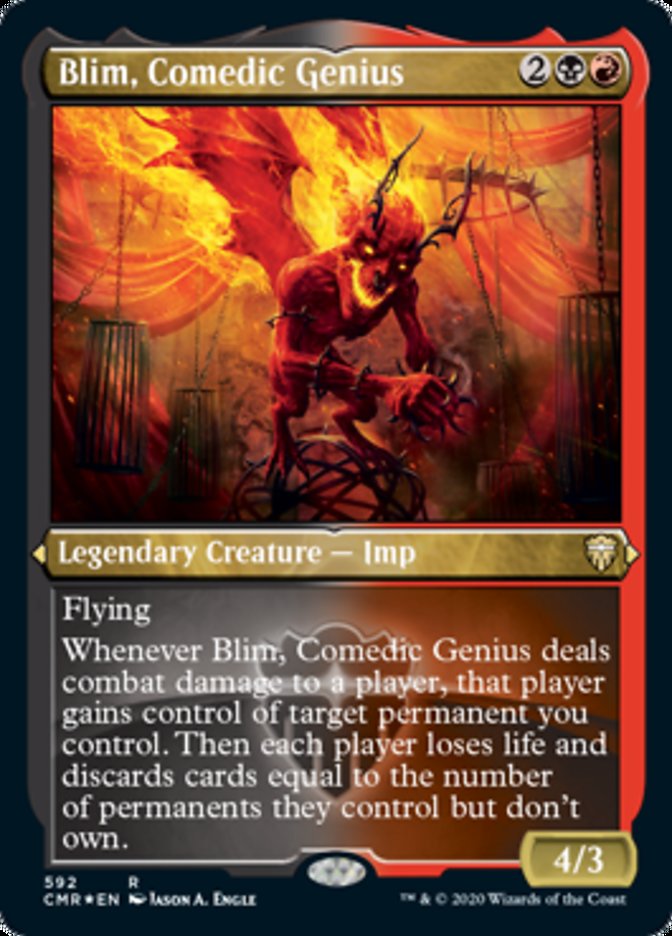 Blim, Comedic Genius (Etched) [Commander Legends] - Magic: The Gathering - Card Brawlers | Quebec | Canada |