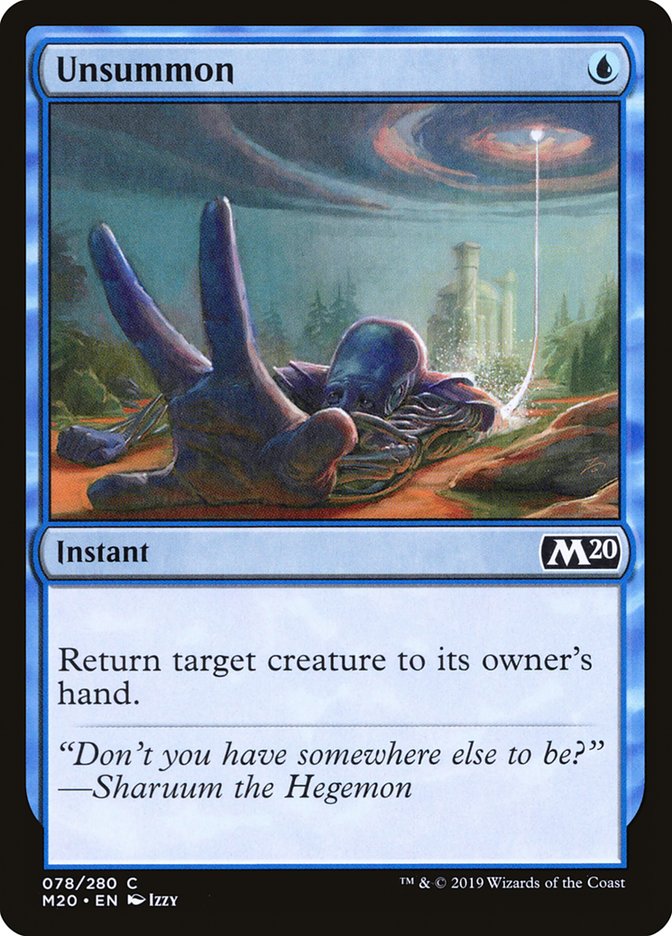 Unsummon [Core Set 2020] - Magic: The Gathering - Card Brawlers | Quebec | Canada |