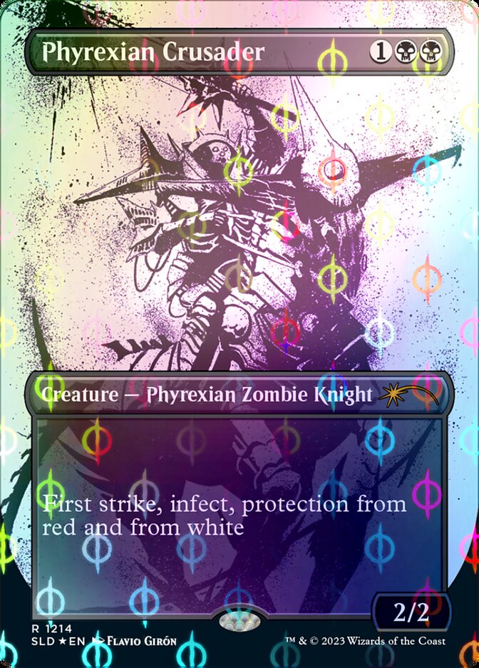 Phyrexian Crusader (Borderless Ichor Step-and-Compleat Foil) [Secret Lair Drop Series] - Magic: The Gathering - Card Brawlers | Quebec | Canada |