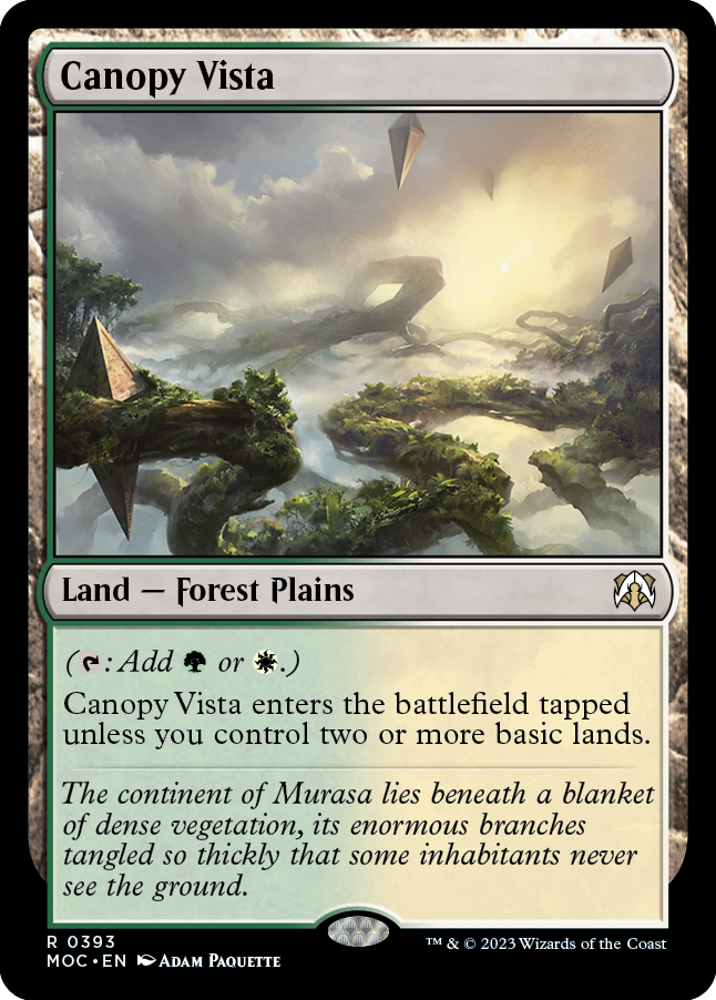 Canopy Vista [March of the Machine Commander] - Magic: The Gathering - Card Brawlers | Quebec | Canada |