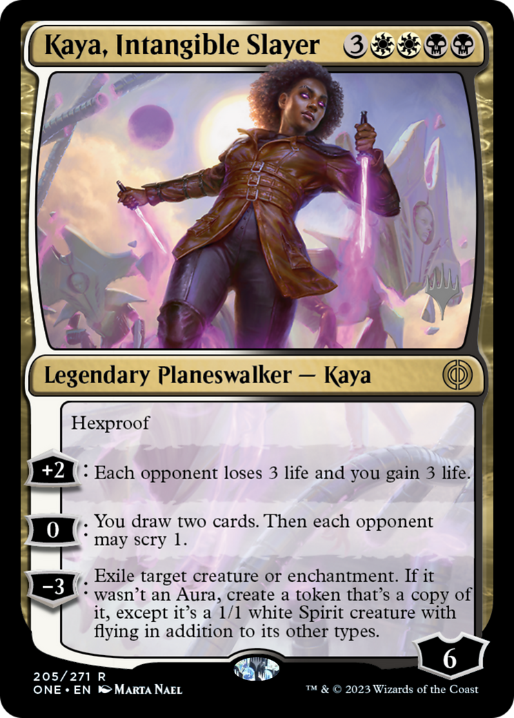 Kaya, Intangible Slayer (Promo Pack) [Phyrexia: All Will Be One Promos] - Magic: The Gathering - Card Brawlers | Quebec | Canada |