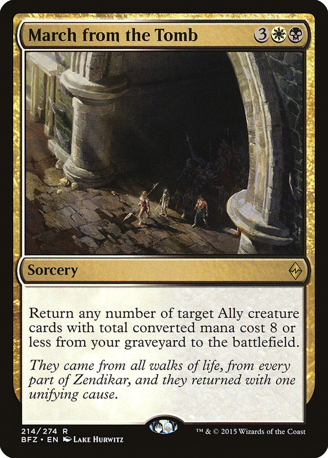March from the Tomb [Battle for Zendikar] - Magic: The Gathering - Card Brawlers | Quebec | Canada |