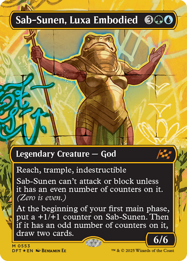 Sab-Sunen, Luxa Embodied (Borderless) (First-Place Foil) [Aetherdrift] - Magic: The Gathering - Card Brawlers | Quebec | Canada |