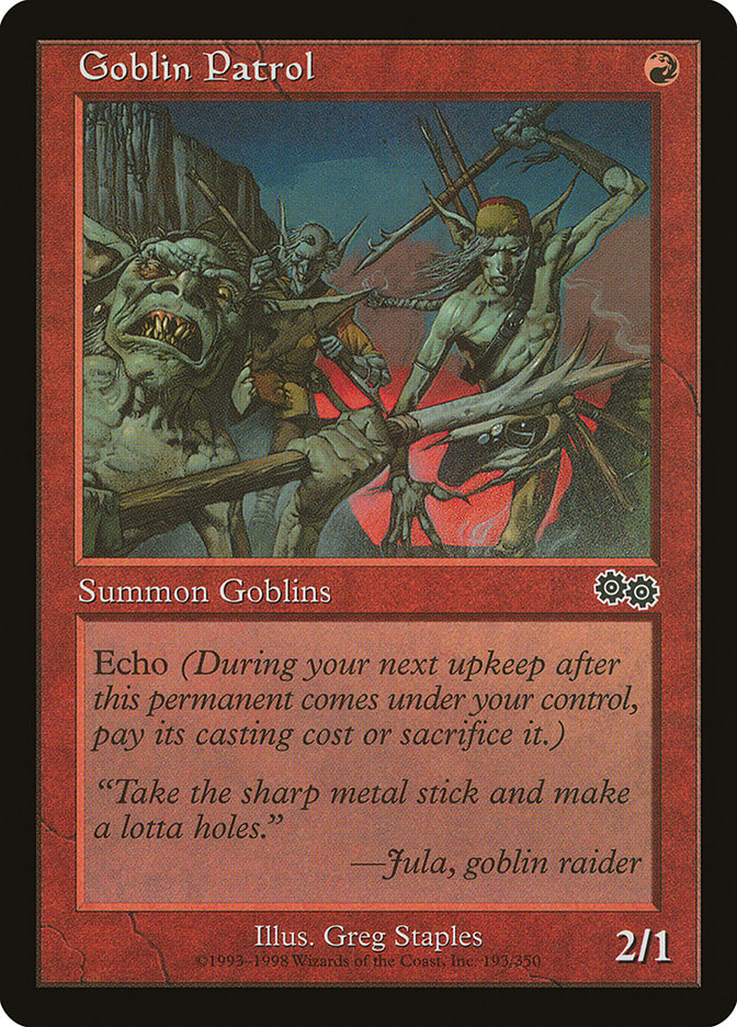 Goblin Patrol [Urza's Saga] - Magic: The Gathering - Card Brawlers | Quebec | Canada |