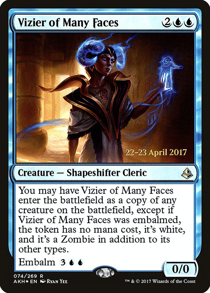 Vizier of Many Faces [Amonkhet Prerelease Promos] - Magic: The Gathering - Card Brawlers | Quebec | Canada |
