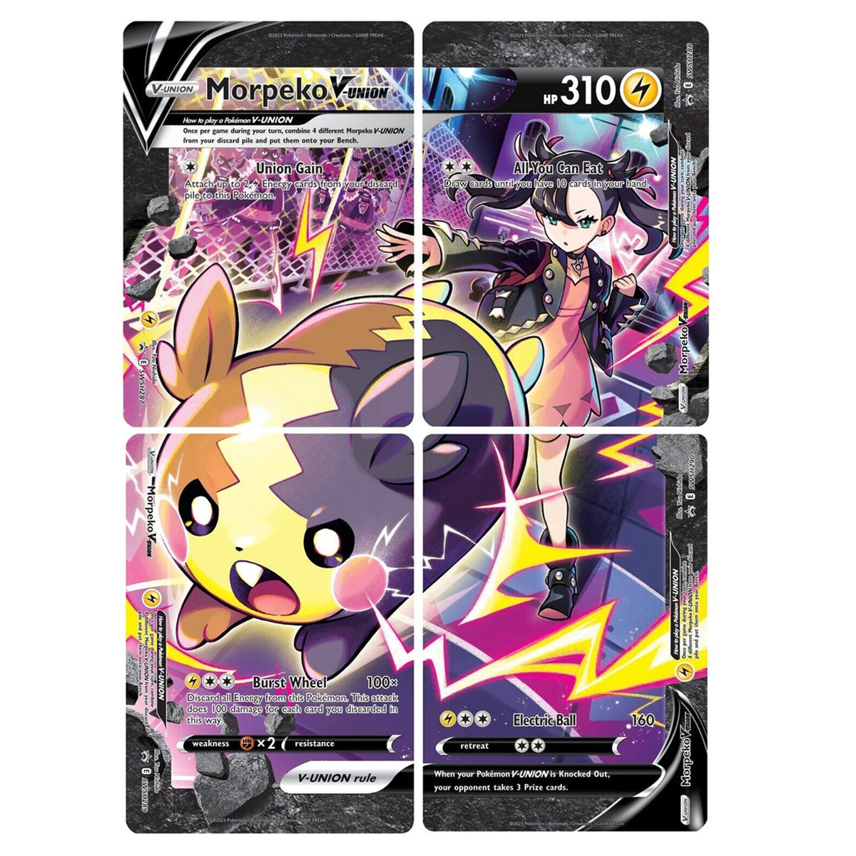 Morpeko V-Union (SWSH287-290) (Set of 4) [Sword & Shield: Black Star Promos] - Pokémon - Card Brawlers | Quebec | Canada |