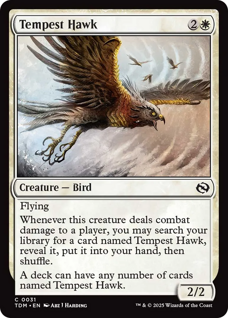 Tempest Hawk [Tarkir: Dragonstorm] - Magic: The Gathering - Card Brawlers | Quebec | Canada |