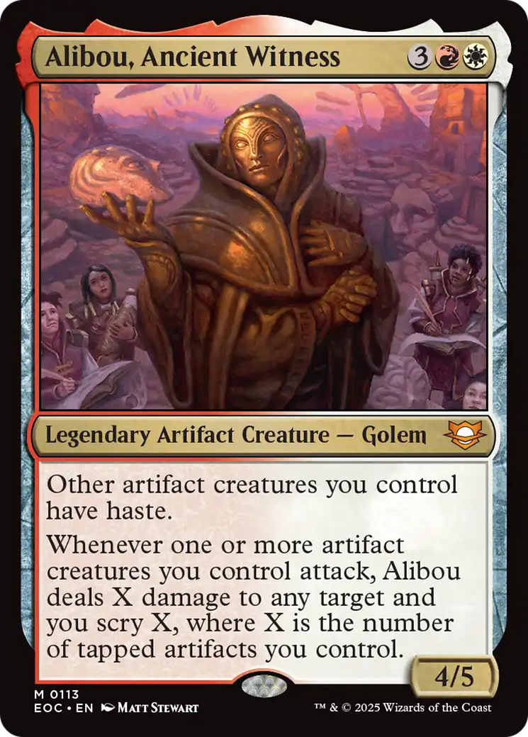 Alibou, Ancient Witness [Edge of Eternities Commander] - Magic: The Gathering - Card Brawlers | Quebec | Canada |