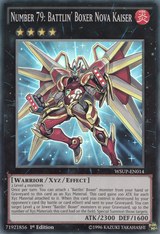 Number 79: Battlin' Boxer Nova Kaiser [WSUP-EN014] Super Rare - Yu-Gi-Oh! - Card Brawlers | Quebec | Canada |