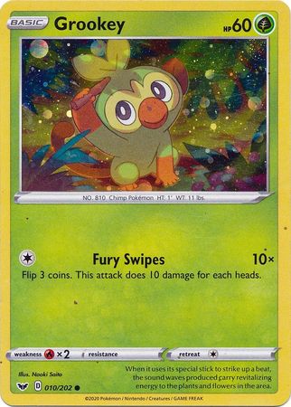 Grookey (010/202) (Cosmos Holo) [Sword & Shield: Base Set] - Pokémon - Card Brawlers | Quebec | Canada |
