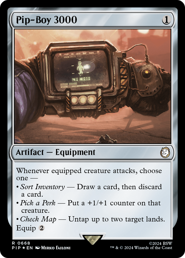 Pip-Boy 3000 (Surge Foil) [Fallout] - Magic: The Gathering - Card Brawlers | Quebec | Canada |