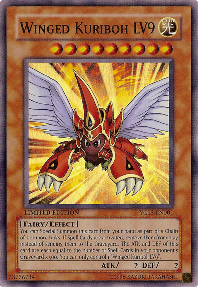 Winged Kuriboh LV9 [YG03-EN001] Ultra Rare - Yu-Gi-Oh! - Card Brawlers | Quebec | Canada |