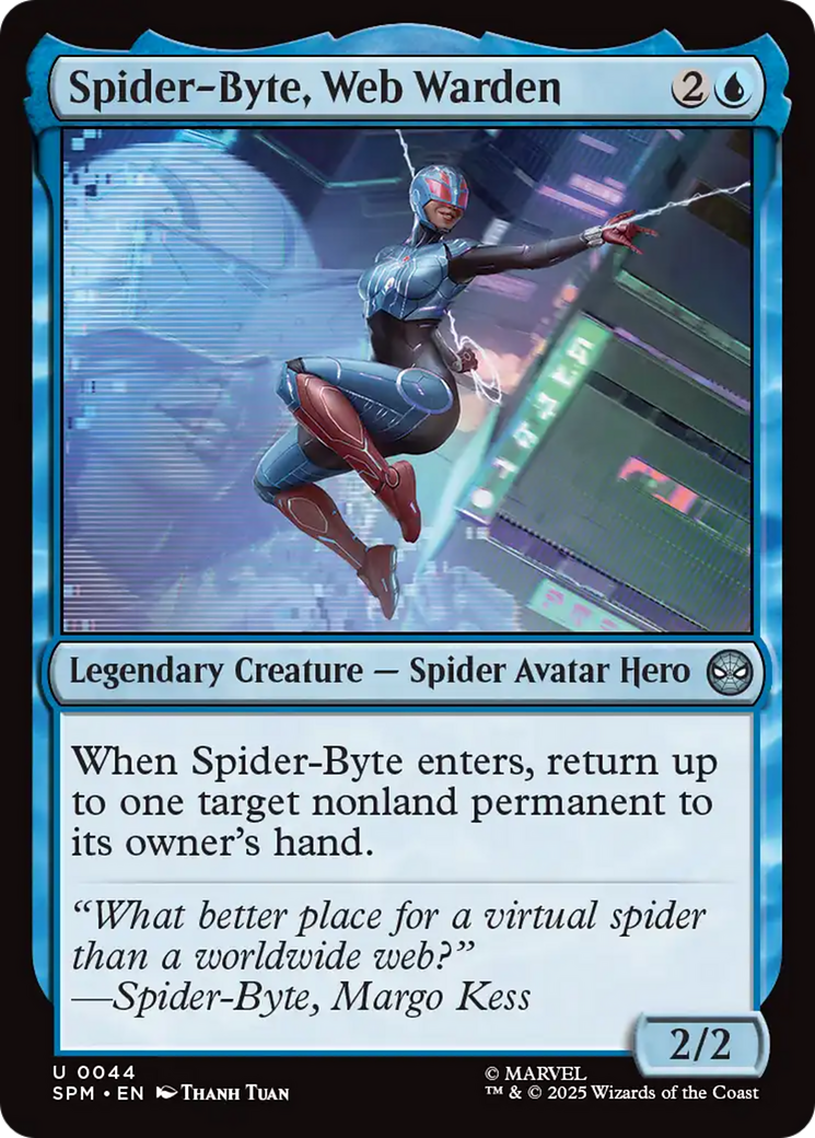 Spider-Byte, Web Warden [Marvel's Spider-Man] - Magic: The Gathering - Card Brawlers | Quebec | Canada |