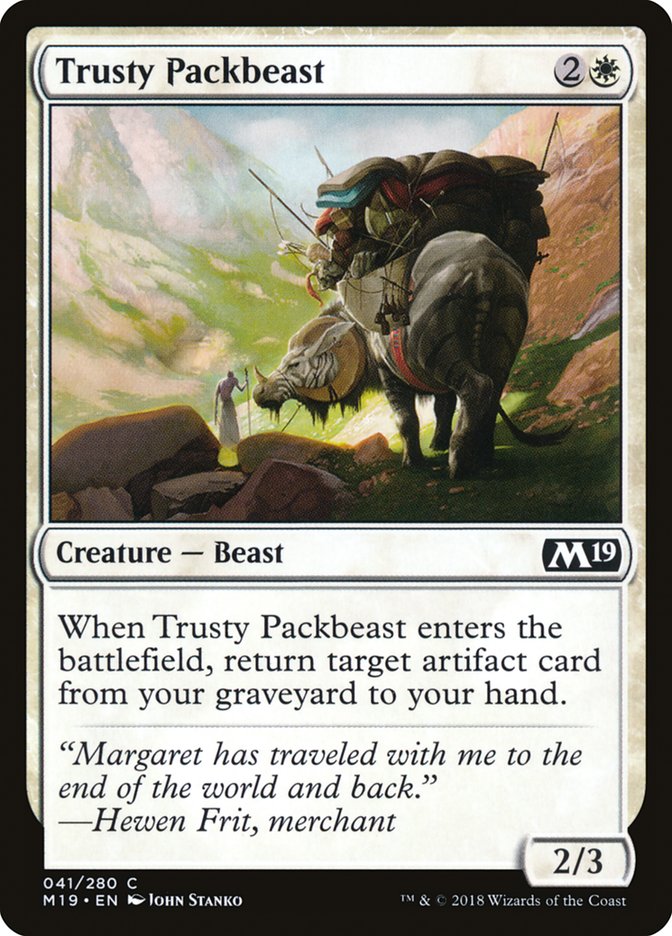 Trusty Packbeast [Core Set 2019] - Magic: The Gathering - Card Brawlers | Quebec | Canada |