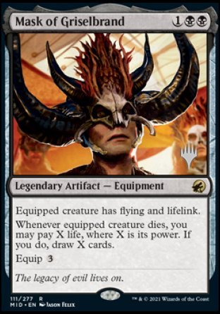 Mask of Griselbrand (Promo Pack) [Innistrad: Midnight Hunt Promos] - Magic: The Gathering - Card Brawlers | Quebec | Canada |