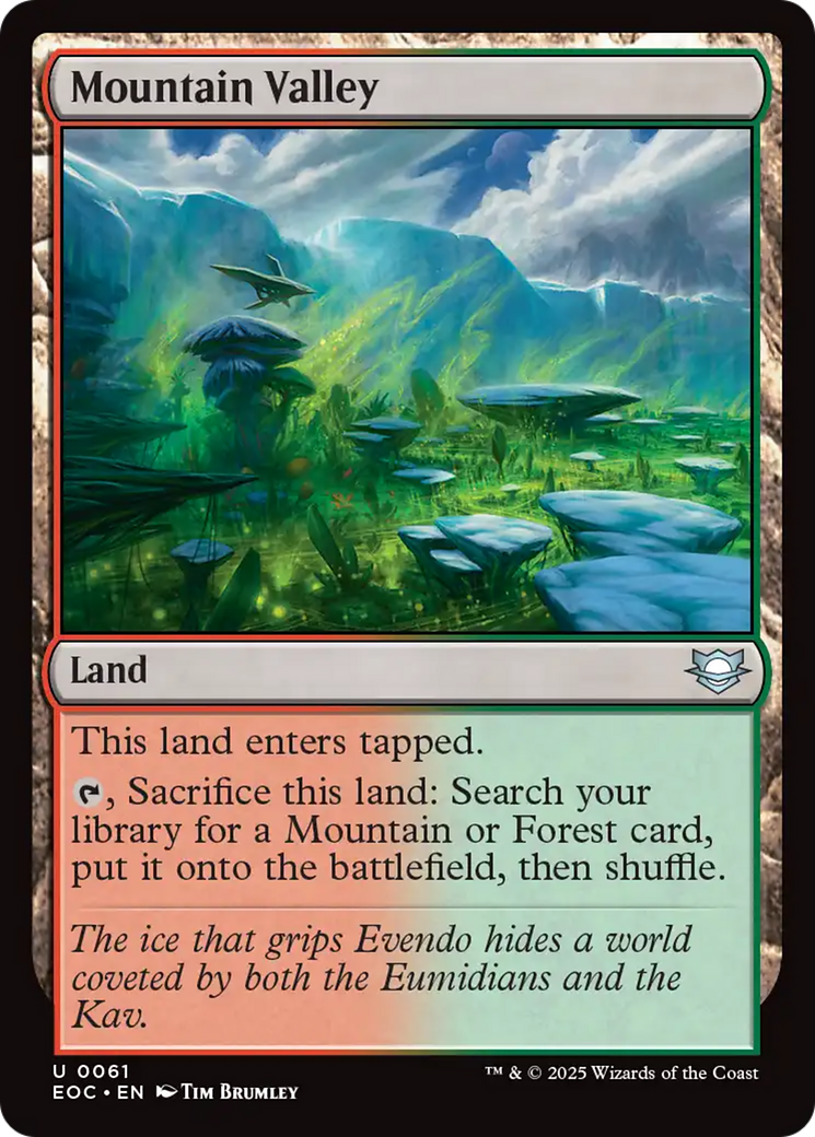Mountain Valley [Edge of Eternities Commander] - Magic: The Gathering - Card Brawlers | Quebec | Canada |