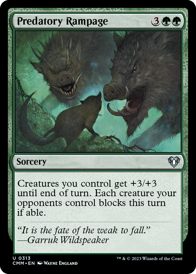 Predatory Rampage [Commander Masters] - Magic: The Gathering - Card Brawlers | Quebec | Canada |