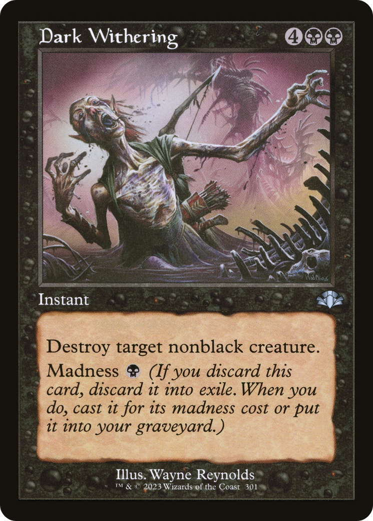 Dark Withering (Retro) [Dominaria Remastered] - Magic: The Gathering - Card Brawlers | Quebec | Canada |