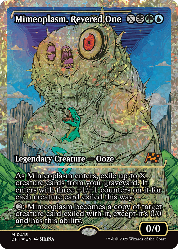 Mimeoplasm, Revered One (Showcase) (Fracture Foil) [Aetherdrift] - Magic: The Gathering - Card Brawlers | Quebec | Canada |