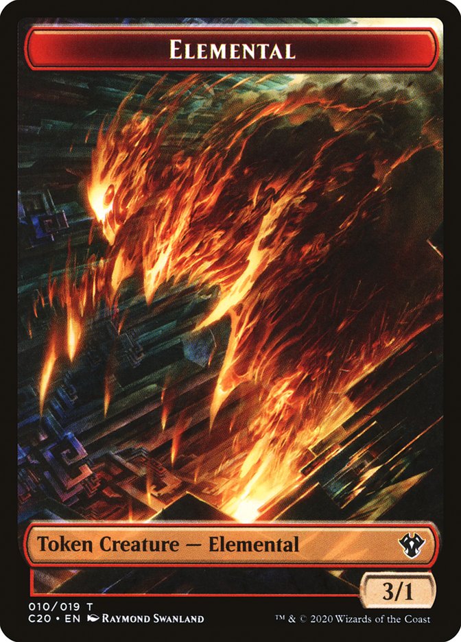Angel // Elemental (010) Double-Sided Token [Commander 2020 Tokens] - Magic: The Gathering - Card Brawlers | Quebec | Canada |