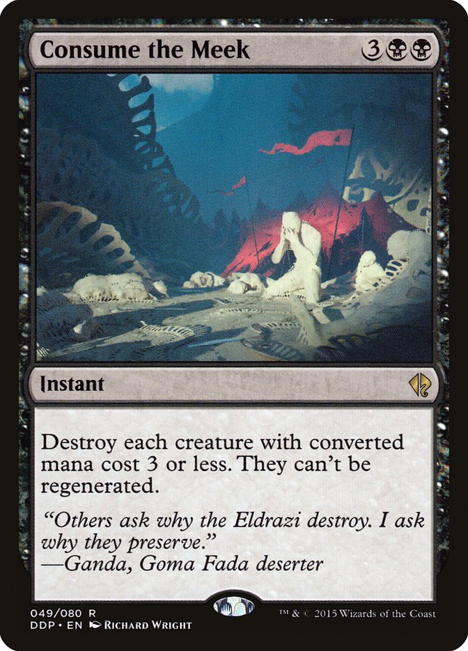 Consume the Meek [Duel Decks: Zendikar vs. Eldrazi] - Magic: The Gathering - Card Brawlers | Quebec | Canada |