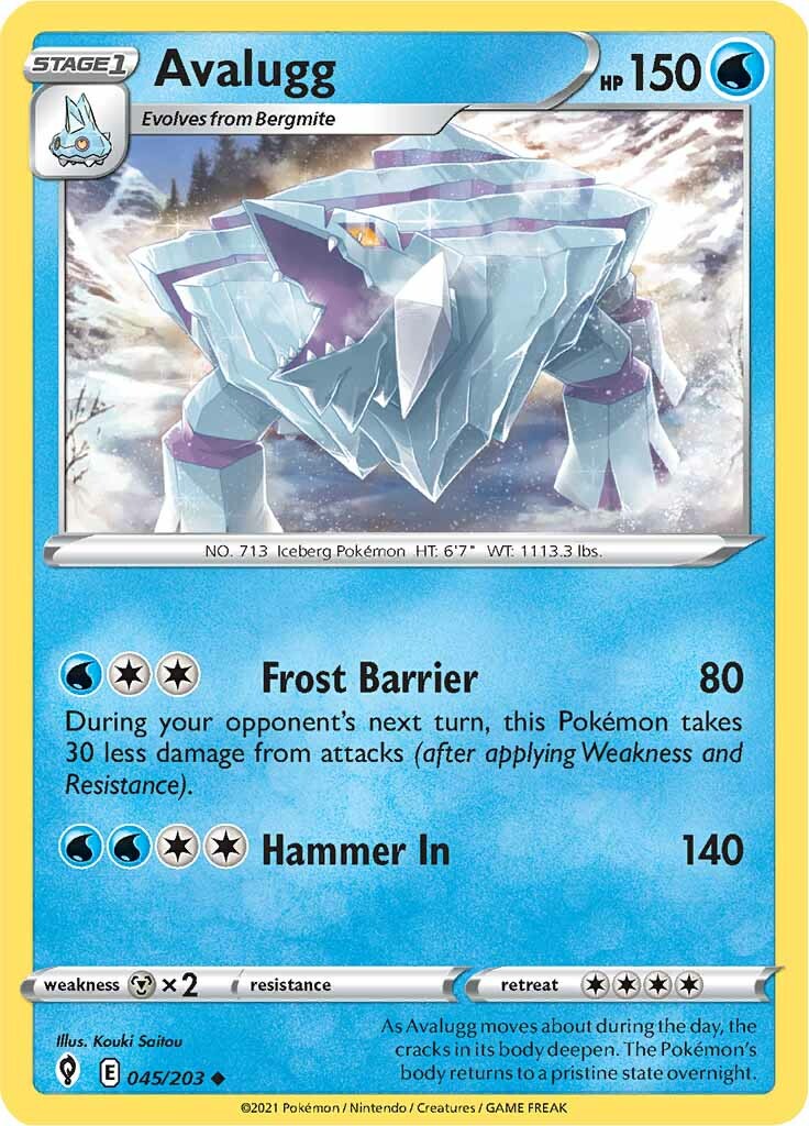 Avalugg (045/203) [Sword & Shield: Evolving Skies] - Pokémon - Card Brawlers | Quebec | Canada |