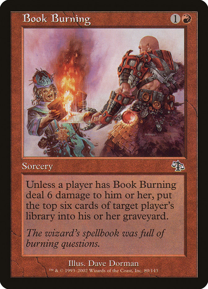 Book Burning [Judgment] - Magic: The Gathering - Card Brawlers | Quebec | Canada |