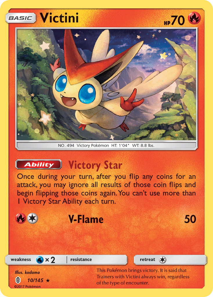 Victini (10/145) [Sun & Moon: Guardians Rising] - Pokémon - Card Brawlers | Quebec | Canada |