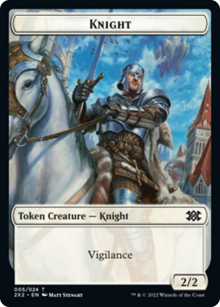 Egg // Knight Double-Sided Token [Double Masters 2022 Tokens] - Magic: The Gathering - Card Brawlers | Quebec | Canada |