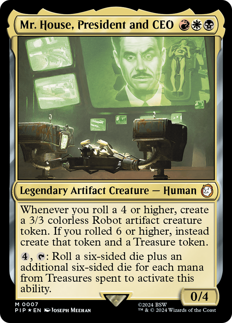 Mr. House, President and CEO [Fallout] - Magic: The Gathering - Card Brawlers | Quebec | Canada |