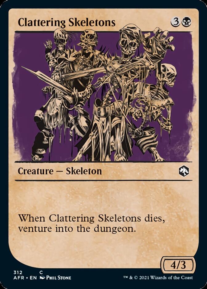 Clattering Skeletons (Showcase) [Dungeons & Dragons: Adventures in the Forgotten Realms] - Magic: The Gathering - Card Brawlers | Quebec | Canada |