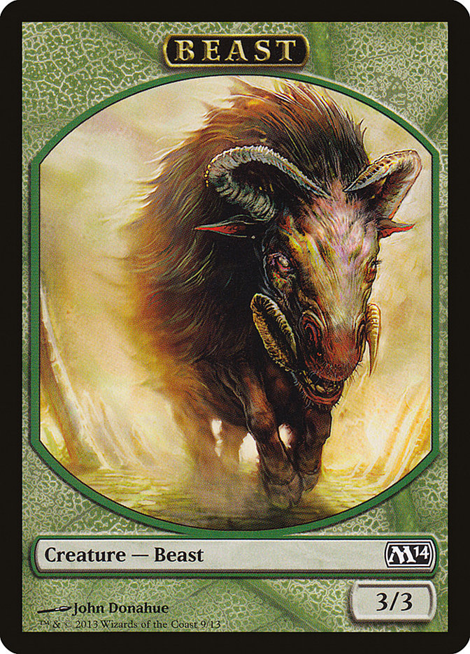 Beast Token [Magic 2014 Tokens] - Magic: The Gathering - Card Brawlers | Quebec | Canada |