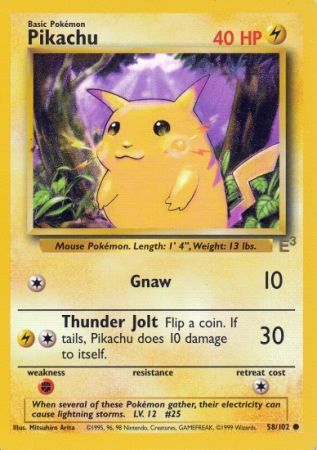 Pikachu (58/102) (E3 Stamped Promo) [Miscellaneous Cards] - Pokémon - Card Brawlers | Quebec | Canada |