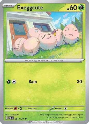 Exeggcute (001/131) [Scarlet & Violet: Prismatic Evolutions] - Pokémon - Card Brawlers | Quebec | Canada |