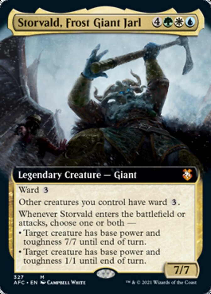 Storvald, Frost Giant Jarl (Extended Art) [Dungeons & Dragons: Adventures in the Forgotten Realms Commander] - Magic: The Gathering - Card Brawlers | Quebec | Canada |
