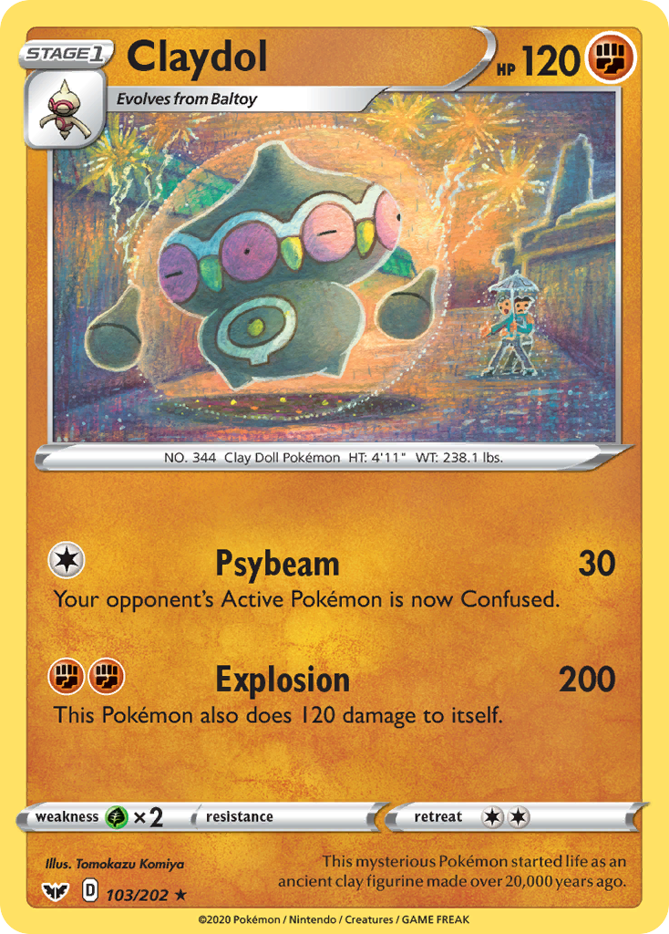 Claydol (103/202) [Sword & Shield: Base Set] - Pokémon - Card Brawlers | Quebec | Canada |