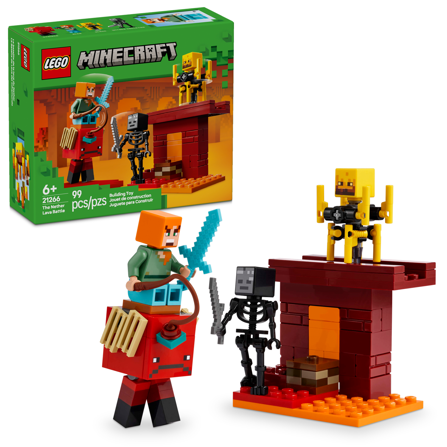LEGO® - Minecraft - The Nether Lava Battle - Building Kit - 21266 - Lego - Card Brawlers | Quebec | Canada |