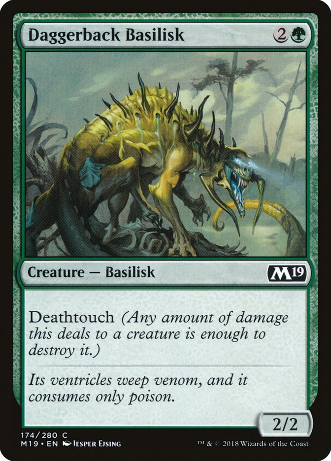 Daggerback Basilisk [Core Set 2019] - Magic: The Gathering - Card Brawlers | Quebec | Canada |
