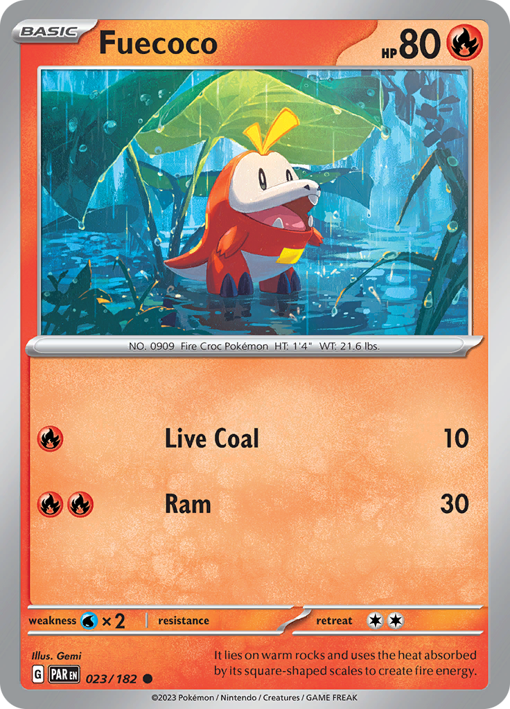 Fuecoco (023/182) [Scarlet & Violet: Paradox Rift] - Pokémon - Card Brawlers | Quebec | Canada |