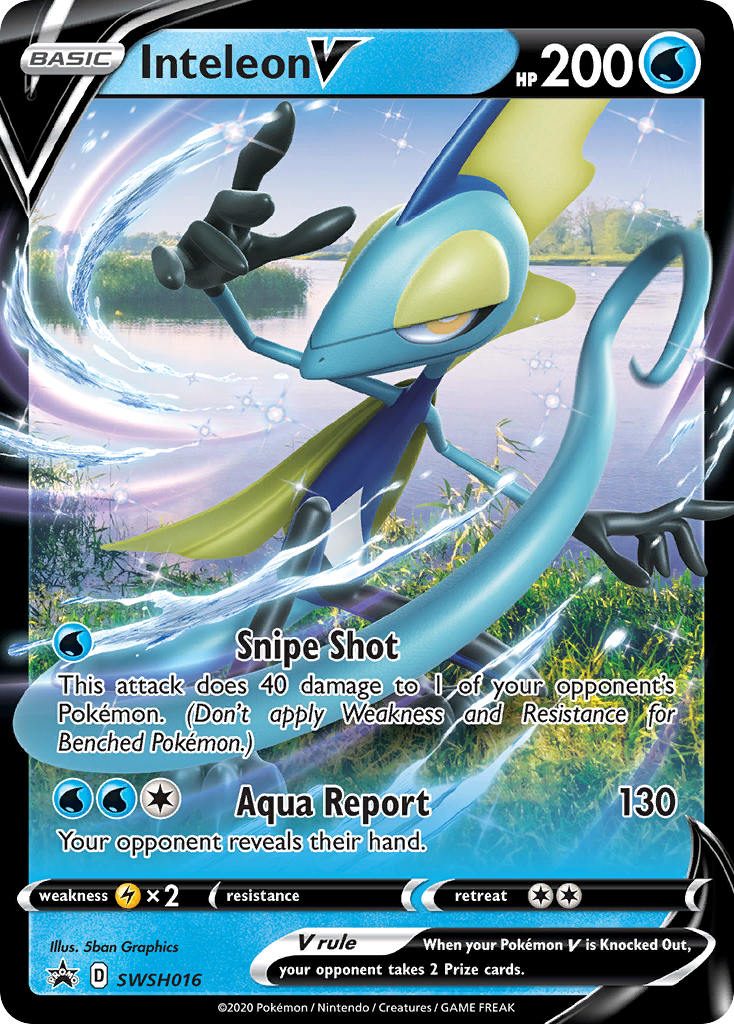 Inteleon V (SWSH016) (Jumbo Card) [Sword & Shield: Black Star Promos] - Pokémon - Card Brawlers | Quebec | Canada |
