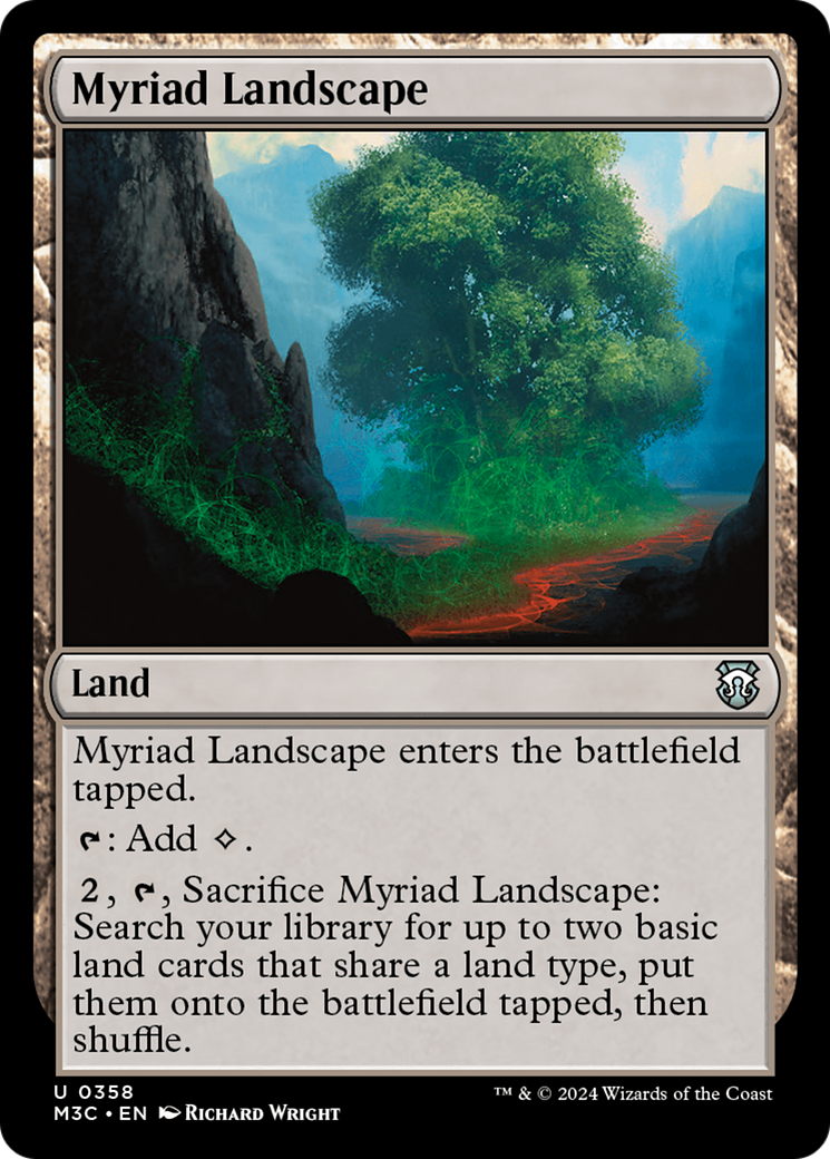Myriad Landscape (Ripple Foil) [Modern Horizons 3 Commander] - Magic: The Gathering - Card Brawlers | Quebec | Canada |