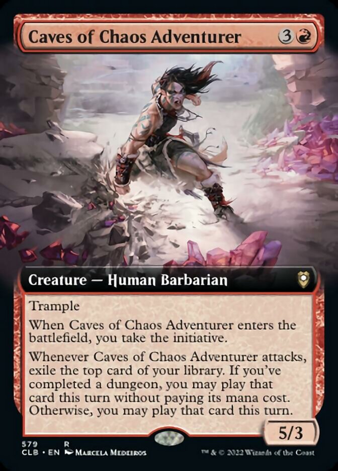 Caves of Chaos Adventurer (Extended Art) [Commander Legends: Battle for Baldur's Gate] - Magic: The Gathering - Card Brawlers | Quebec | Canada |