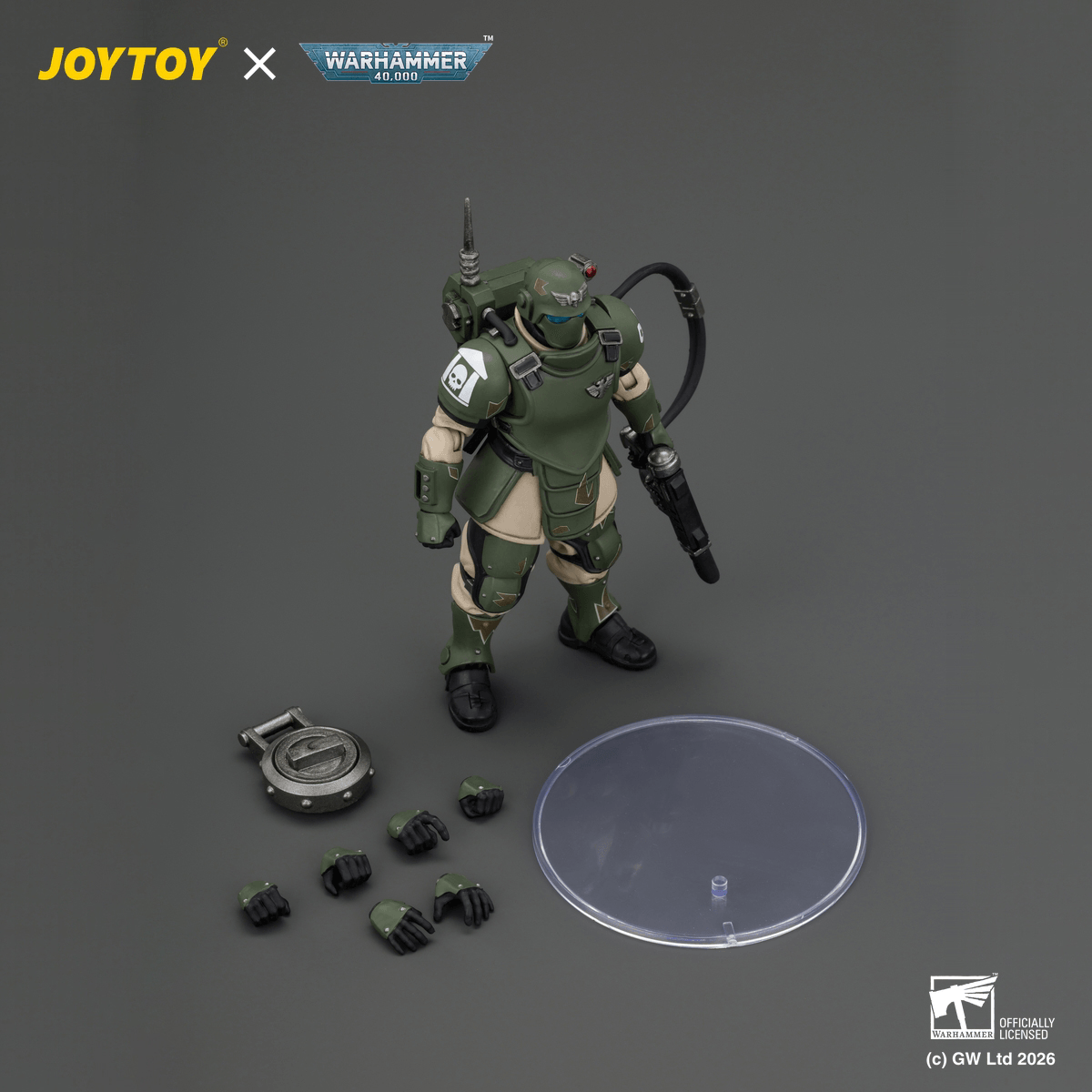 JOYTOY - Warhammer 40k - Astra Militarum - Kasrkin 6 with Hot-shot Laspistol - (PREORDER) October 30, 2026
