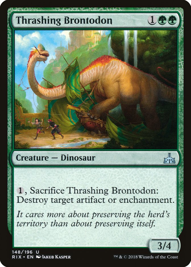 Thrashing Brontodon [Rivals of Ixalan] - Magic: The Gathering - Card Brawlers | Quebec | Canada |