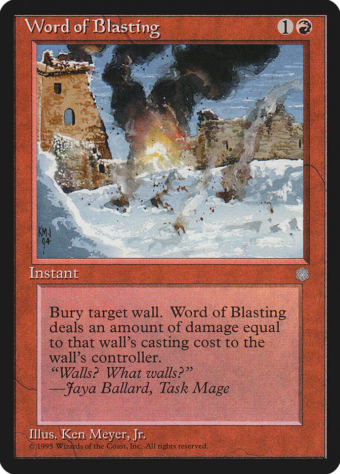 Word of Blasting [Ice Age] - Magic: The Gathering - Card Brawlers | Quebec | Canada |