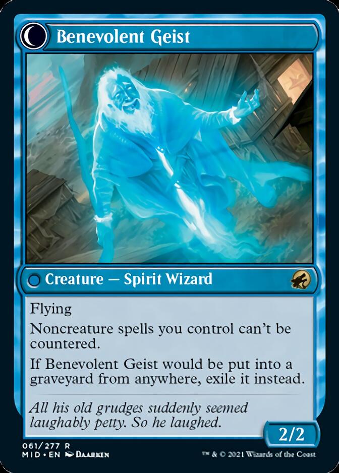Malevolent Hermit // Benevolent Geist [Innistrad: Midnight Hunt] - Magic: The Gathering - Card Brawlers | Quebec | Canada |