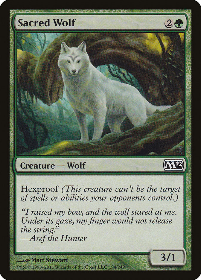 Sacred Wolf [Magic 2012] - Magic: The Gathering - Card Brawlers | Quebec | Canada |