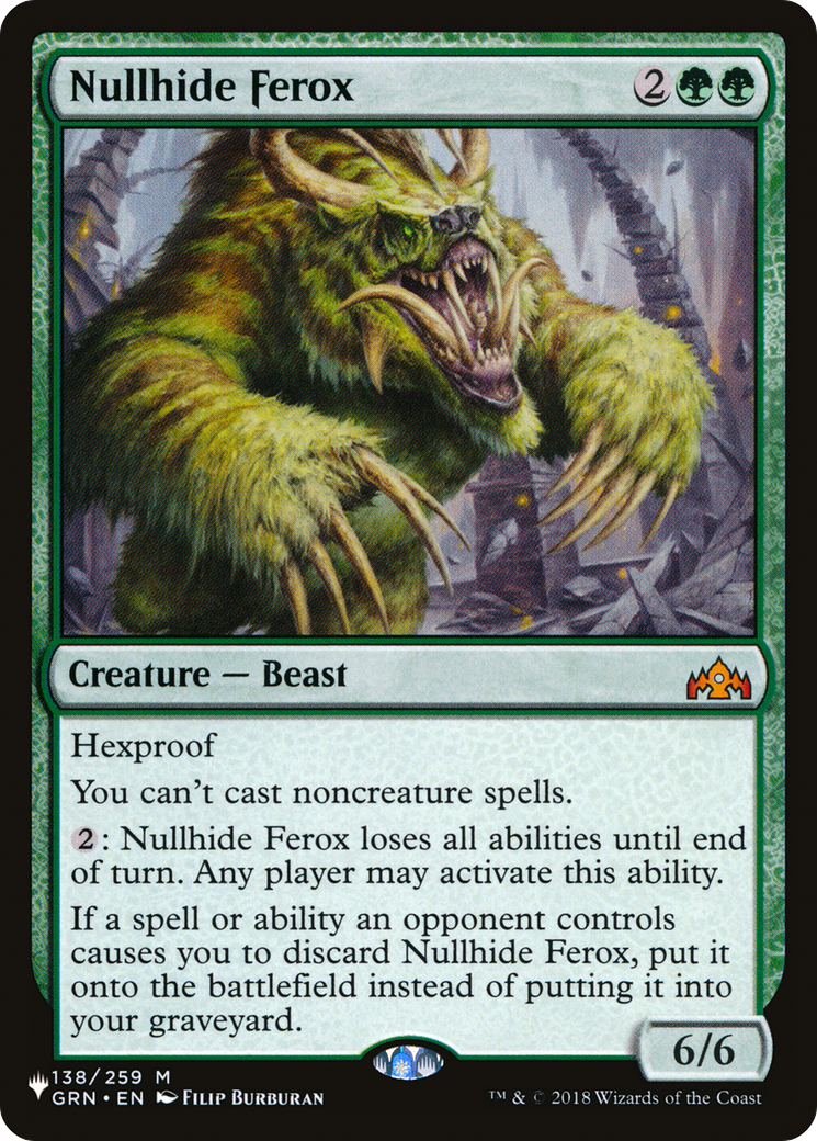 Nullhide Ferox [The List] - Magic: The Gathering - Card Brawlers | Quebec | Canada |