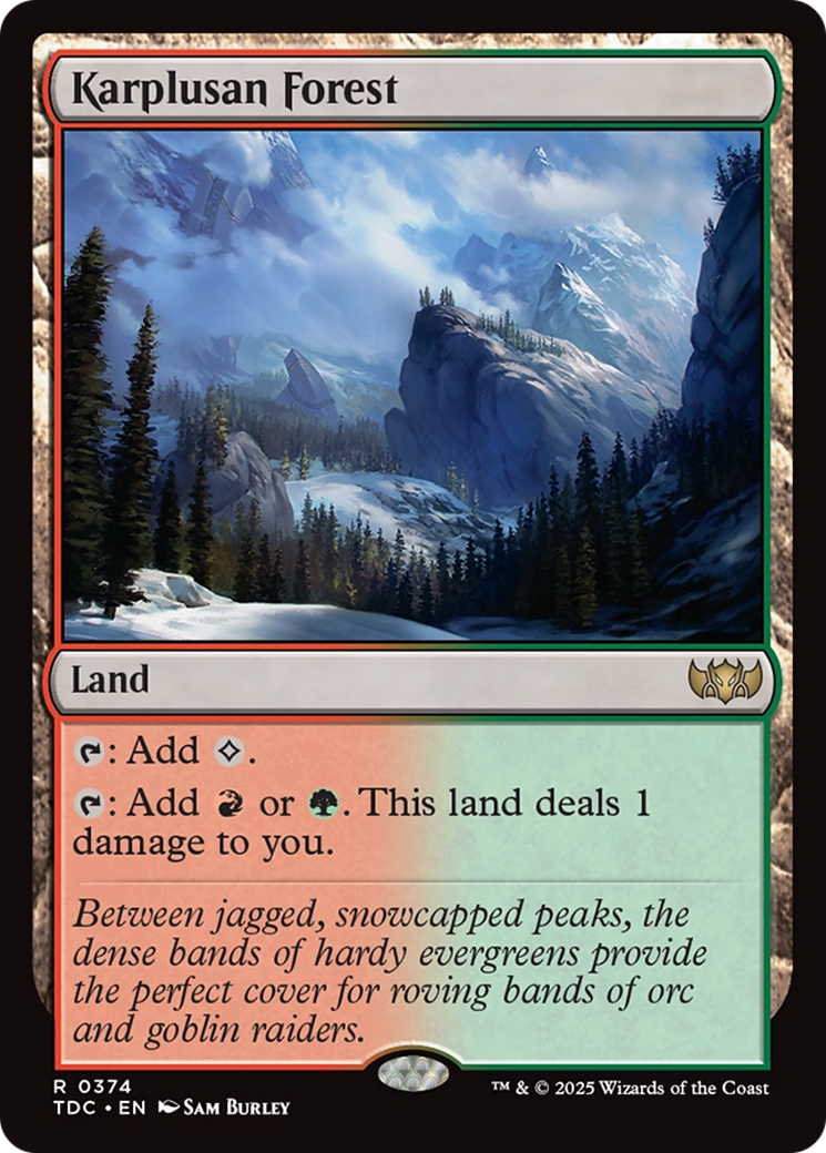Karplusan Forest [Tarkir: Dragonstorm Commander] - Magic: The Gathering - Card Brawlers | Quebec | Canada |